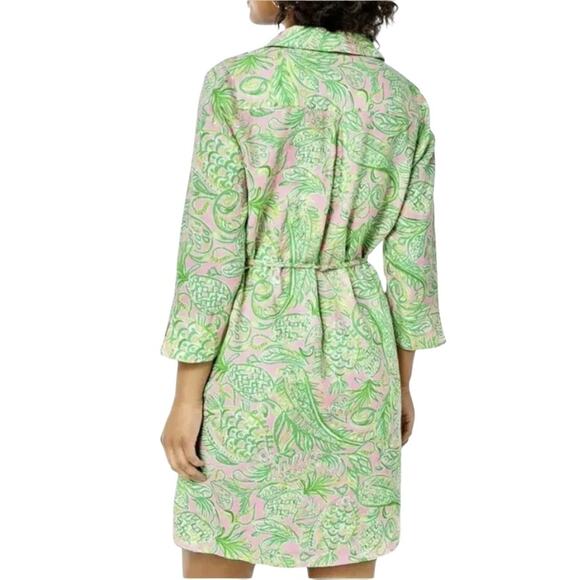 Lilly Pulitzer NWT PILAR LINEN TUNIC DRESS IMANDEVILLA BABY FINS FLIPPERS Small - Picture 5 of 6